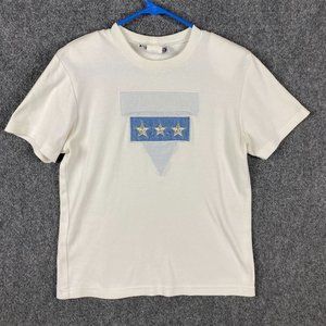 Vintage Saint Germain Top Paris Men's Medium Short Sleeve Polyester Blend M